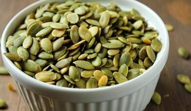 Prostatitic treatment with pumpkin seeds